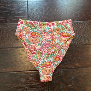 Skatie high waisted swim bottoms - Monroe - bora bora print - size XS
